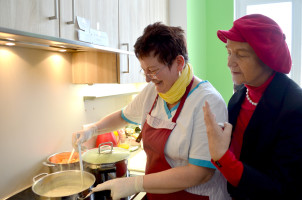 In der Küche des Hospiz - hier wird noch frisch vor Ort gekocht